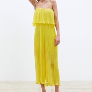 Beautiful Yellow Zara Jumpsuit NWTs